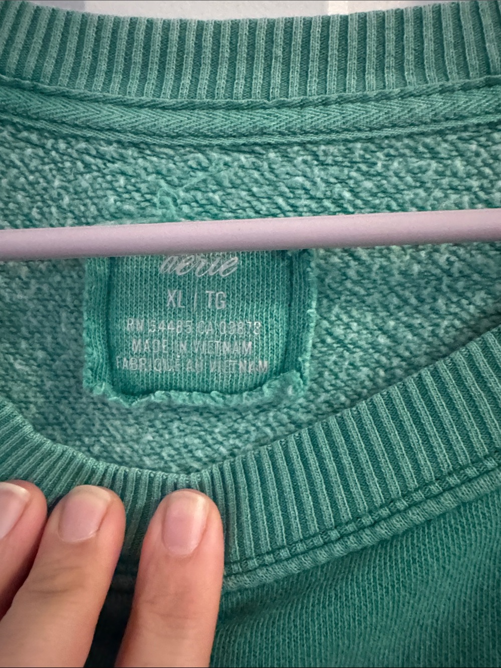 aerie Kelly Green Pullover Sweatshirt - Picture 2 of 4
